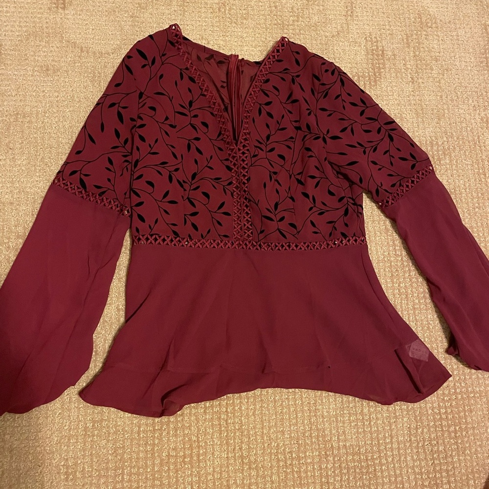 Red blouse